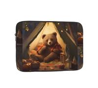 WHJSSF The Bear in The Tent Prints - Funda portátil para portátil de 15 pulgadas, para viajes de negocios, escuela, oficina, uso diario