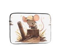 WHJSSF The Little Mouse Making Faces Prints - Funda portátil para portátil de 13 pulgadas, para viajes de negocios, escuela, oficina, uso diario