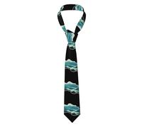 WHJSSF The majestic Yangtze River Prints - Corbata para hombre, corbata de seda para hombre, moda para negocios, bodas, fiestas y como regalo (144 x 8 cm, fácil cuidado)
