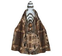 WHJSSF The Metropolitan Museum of Art in New York Printing Halloween Adult Hooded Layer for various party and carnival settings