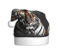 WHJSSF Tiger at rest Printing - Sombreros de Navidad de felpa para hombres y mujeres, gorras de fiesta de Año Nuevo para adultos