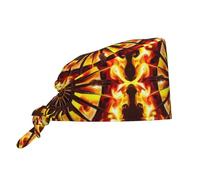 WHJSSF Turning The Flame - Gorra de trabajo de limpieza para mujeres y hombres, ajustable, absorbe el sudor, transpirable, color negro