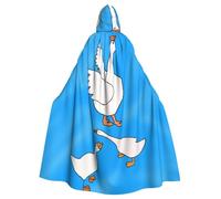WHJSSF White Goose House - Capa con capucha para adultos con estampado de Halloween - Capa con capucha súper grande sin cremallera