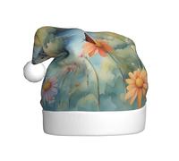 WHJSSF Windmill in the Distance Printing - Sombreros de Navidad de felpa para hombres y mujeres, gorras de fiesta de Año Nuevo para adultos