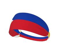 WHJWXC Diadema elástica con patrón de bandera de Filipinas, diadema para hombres y mujeres, banda para el pelo para yoga y fitness