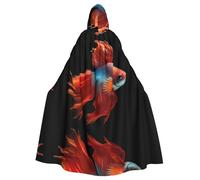 WHJWZY Capa con capucha de pez con corazón triste para hombres y mujeres, para fiestas de graduación