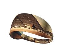 WHJWZY Diadema elástica para ejercicio, diadema suave y transpirable para correr, ciclismo, yoga y más sueños con las pirámides de Keops impresa
