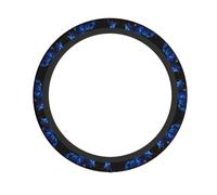 WHJWZY Funda elástica para volante, protege y decora tu coche, adecuada para coches, SUV, camiones, patrón de tallo de robo-pantera