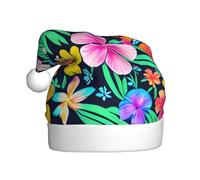 WHJWZY Sombrero de Navidad para adultos, accesorio festivo, Halloween, ceremonias anuales, fiestas de vacaciones, flores coloridas impresas