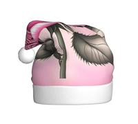 WHJWZY Sombrero de Navidad para adultos, accesorio festivo, Halloween, ceremonias anuales, fiestas de vacaciones, hermosas rosas impresas