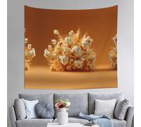 WHJWZY Tapiz decorativo de calidad con patrón de palomitas de maíz, 152 x 129,5 cm: suave, ligero, adecuado para tapices colgantes de pared