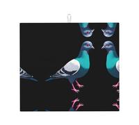 WHJWZY Terrace Pigeon - Alfombrilla absorbente para encimera de cocina, hecha de esponja, absorbente de agua, 18 x 16 pulgadas
