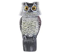 WHJY Búho Espantapájaros Estatua con Cabeza giratoria señuelo de Adorno para jardín para protección de Espacios Exteriores