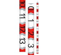 WHKM Cinta métrica adhesiva para pescado, 129.5 cm, herramienta de medición de peces para pescadores, regla flexible esencial