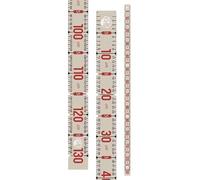 WHKM Cinta métrica adhesiva para pescado, 129.5 cm, herramienta de medición de peces para pescadores, regla flexible esencial
