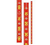 WHKM Cinta métrica adhesiva para pescado, 129.5 cm, herramienta de medición de peces para pescadores, regla flexible esencial