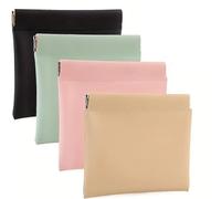 WHL Alexanders Mini bolsa de maquillaje portátil, 4 unidades/juego, mini bolsa de almacenamiento de cosméticos, bolsa organizadora de maquillaje versátil para bálsamo labial y delineadores de ojos