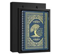 WHLBHG Cuaderno de espiral A5 de tapa dura con diseño de árbol de la vida, diarios para escribir, cuadernos de viaje, diario para mujeres y hombres, diario de papel de 80 g/m², diario en espiral de