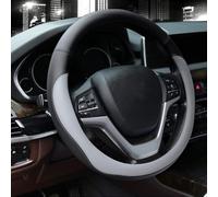 WHLFC Funda de Volante para Dacia Duster II 2018-2023, Cubierta de Rueda de dirección Protector de Manillar Coche Antideslizante Duradera Capucha de Volante,Grey