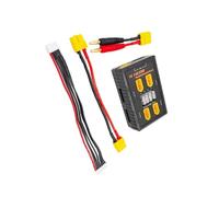 Whltzf 1-6S XT60 Enchufe Soporte Placa Carga Paralela 20A Entrada 4 Canal Salida para Remotos Balance Gestión Batería Función Carga