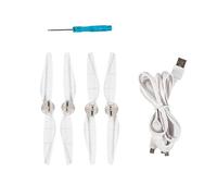 Whltzf 1 juego de hélices LED con reducción de ruido, paleta recargable para hélice 3/3