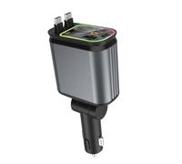 Whltzf 4 En 1 Adaptador Carga USB C & USB Automóvil Que Carga 180 Grados Adaptador Carga Automóvil Ajustable con Cargador Teléfono Móvil Ligero Proyector Star para Automóvil