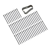 Whltzf 50/40/30/20/10 PCS Pen Nibs Reemplazo Punta Nibs Accesorios Escrustación Nibs Nibs Consejos Y Clips para Bolígrafo 133 Herramientas Artistas Profesionales