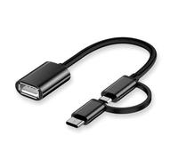 Whltzf Adaptador USB portátil tipo C pequeño USB trenzado de nailon, solución de carga flexible, actualizaciones para teléfonos y tabletas contra diseños de torsión