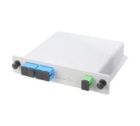 Whltzf Altos Rendimientos 1x4 UPC Splitter Optical ABS Actualizaciones División Fibra para Uso Multifunción En Centros Datos Modulares Fibra Óptica