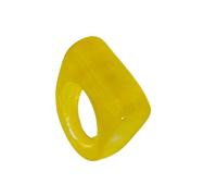 Whltzf Anillos geométricos de resina minimalistas, cómodos, unisex, con selección de colores brillantes, anillos minimalistas poligonales únicos, talla única, como se describe, como se describe