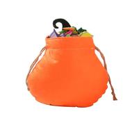 Whltzf Bolsa reutilizable de Halloween para colección de caramelos, con materiales de franela suave para dulces o trucos, Modelo C, Talla única