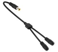 Whltzf Cable Carga Solar Doble Entrada DC7909 Male A 2 Línea Conexión Femenina Voltajes Bajos ABS Construcción Solar Adaptador