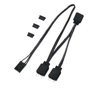 Whltzf Cable Divisor Luz Ventilador 3pin 4pin 5V A 5V para Conexión Principal Y Adaptador del Cubo del Ventilador LED Sincronización