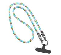 Whltzf Cadena Teléfonos Móviles Lanyard para Teléfonos Móviles para Teléfonos Inteligentes con 2 Parches 240W USB C Carga Rápida Cable Correo Móvil Correas Teléfono Móvil Carga Teléfono
