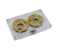 Whltzf Cinta Grabación Magnética Metal Metal Doble Cinta Grabación Vacía para Grabación Sonido Música Transparente 45 Minutos Player Cinta Vacía