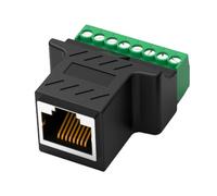 Whltzf Conector Adaptador Tornillo 8p8c 8p8c 8p8c Conector Terminales Tornillo A 8 Pin para Ethernet Extender Networking Networking Extender Junta