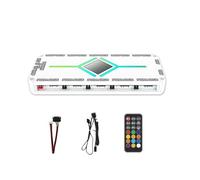 Whltzf Controlador Ventilador Computadora 3PIN 5V con 12 Argb Y 10 Conectores Conectores Puerto Múltiples Puertos Fáciles Instalación Remota Controlada