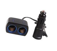 Whltzf Divisor de carga de coche USB de 5 V 1 a 2 adaptador de carga de coche con 1 interfaz USB para vehículos de 12 V/24 V, camiones, SUV, puerto USB único