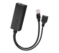 Whltzf Divisor USB pequeño de 5 V activo a USB, adaptador de entrada de 48 V a salida de 5 V para cámaras de vigilancia, enrutadores, divisor POE