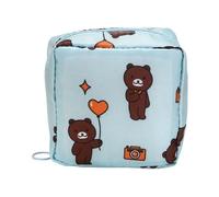 Whltzf Effective Lady's - Bolsas de cuidado personalizadas prácticas para la oficina, la escuela y las actividades al aire libre, bolsas de compresas sanitarias, Oso azul, Talla única