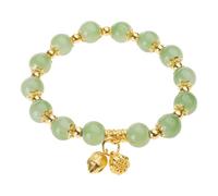 Whltzf Elegante cadena de cristal con colgante de flor de loto, buena suerte, color de contraste, regalo de cumpleaños, joyería de moda