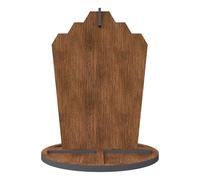 Whltzf Estante de almacenamiento de joyas de madera para organización del hogar, organizador portátil de anillos, soporte independiente para collares, pulseras, collares, caballete