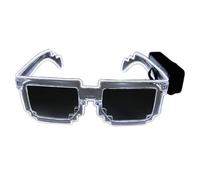 Whltzf Gafas de sol con luz LED con marco de moda para conciertos, fiestas, eventos nocturnos, reuniones, adultos, unisex, para fiestas, rave