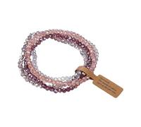 Whltzf Juego de 4 piezas de vidrio iridiscente que cambia de color, joyería ligera, cadena de mano, accesorios de moda para mujer, juego de vidrio recubierto que cambia de color, talla única, como se