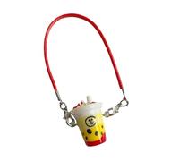 Whltzf Juego de abalorios creativos de resina con forma de burbuja, accesorio de joyería ligero para accesorios y llaveros. Dije creativo de té de burbujas, talla única, como se describe, como se