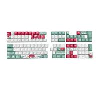 Whltzf Lengua Rusa Altura OEM Keycap para 75/87/98/104/108 Teclado Teclado con Sublimaciones Impresión Coral Sea Tema