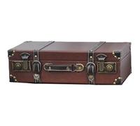 Whltzf Maletas de mano europeas de piel sintética de moda, accesorio portátil de almacenamiento para viajes y organización del hogar, caja de gran capacidad