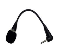 Whltzf Micrófono Externo 3.5 Mm para Computadora Portátil PC Phone Doble Canal Doble Grabación Sonido Estereo Transmisión Micrófono Micrófono Metal