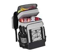 Whltzf Mochila de picnic aislada, bolsa enfriadora resistente a fugas con forro térmico grueso y correas ergonómicas para senderismo, camping