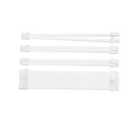 Whltzf Módulo PC Cable Extensión Alimentación Conjunto para Estuche Computadora 24 Pin PCIe 6+2pin 8pin CPU 4+4pin Conectores Alimentación Alimentación Fuente Alimentación Negra